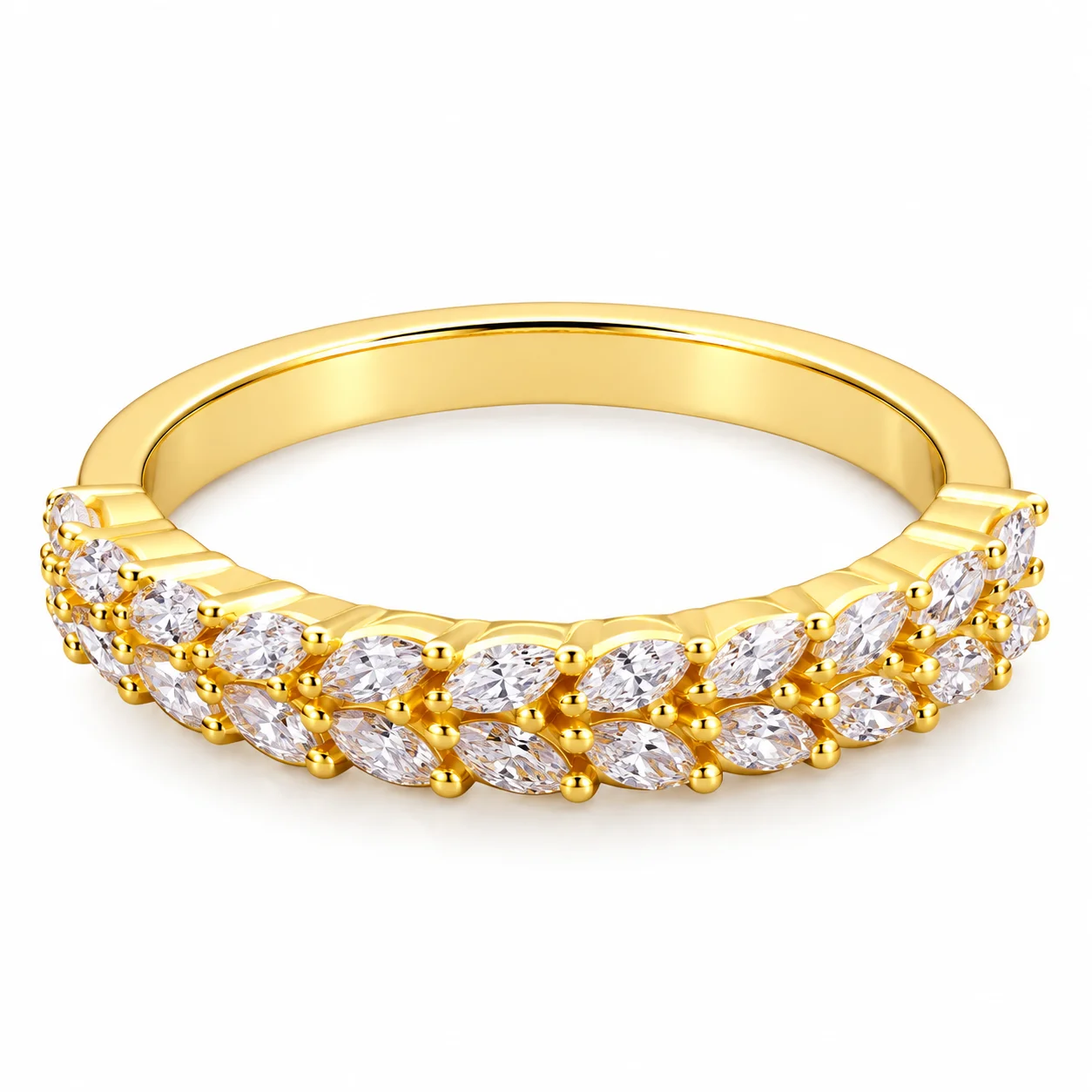 Marquise Diamond Gold Ring