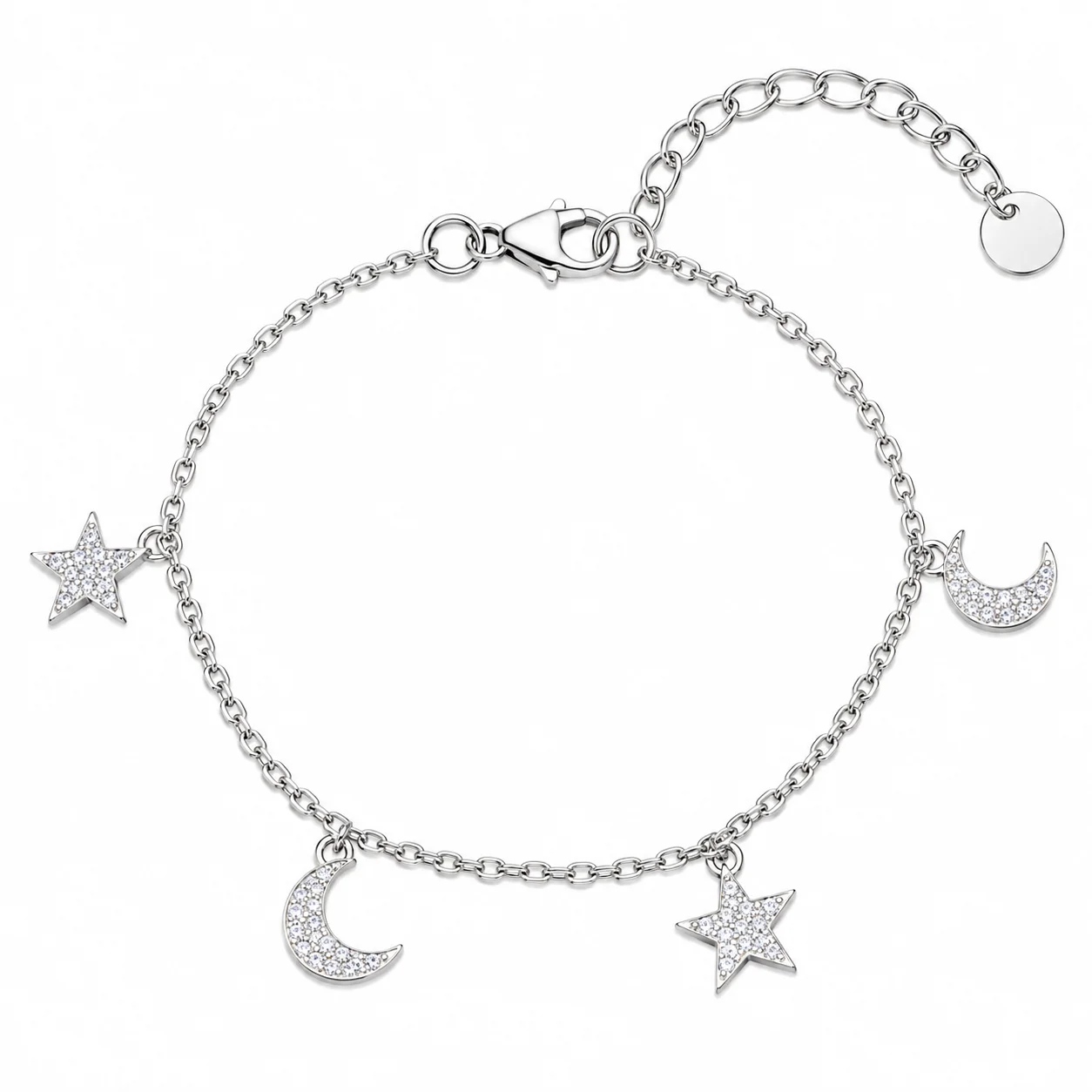 Celestial Pavé Charm Bracelet