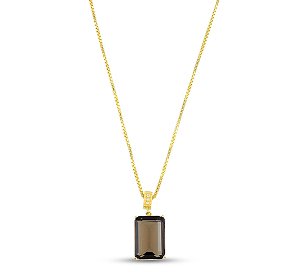 Gold Plated Halo Pendant Necklace